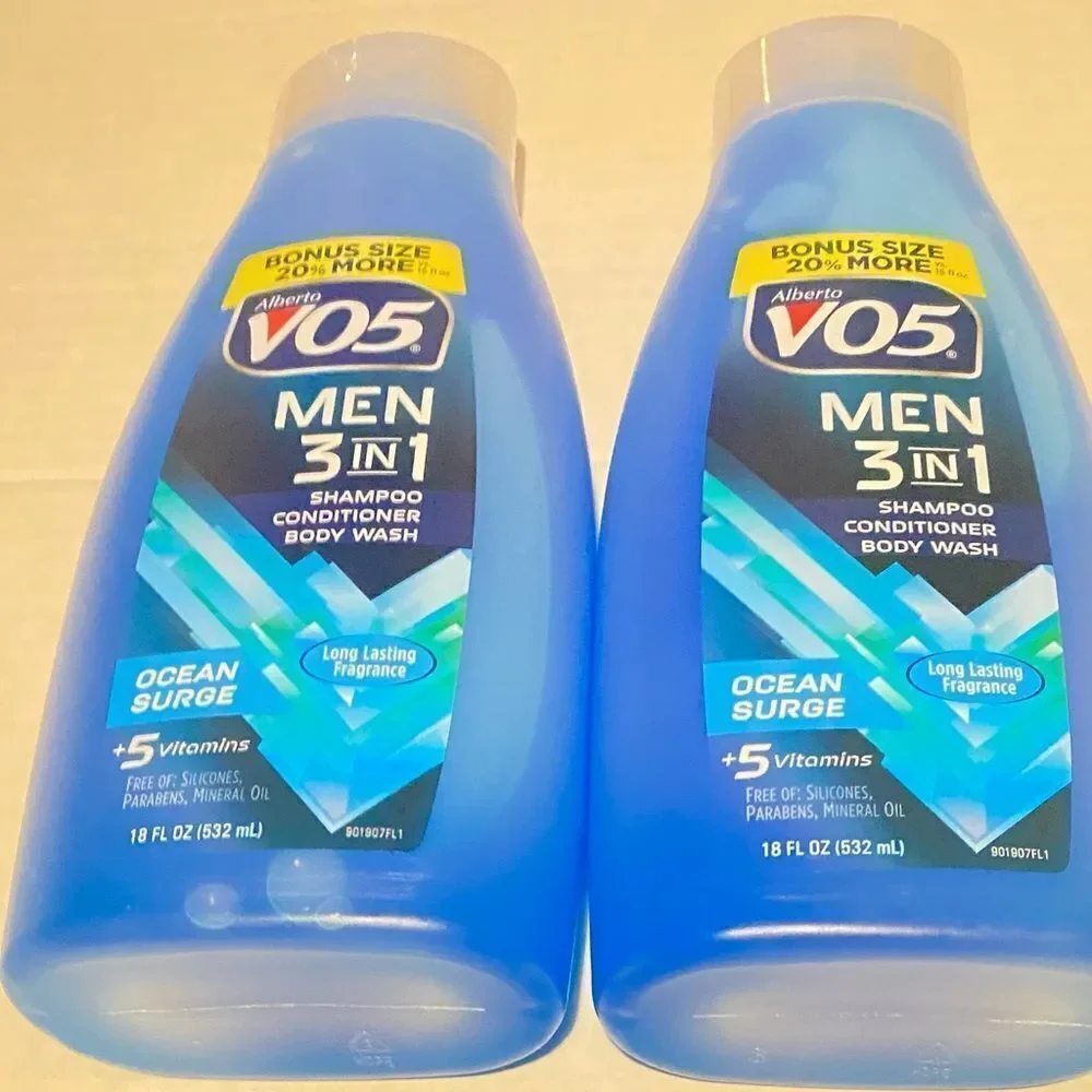 🛍️ VO5 Men's 3-in-1 Ocean Surge Shampoo, Conditioner & Body wash Gel (2 pack)